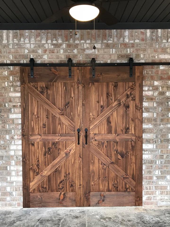 knotty pine barn doors